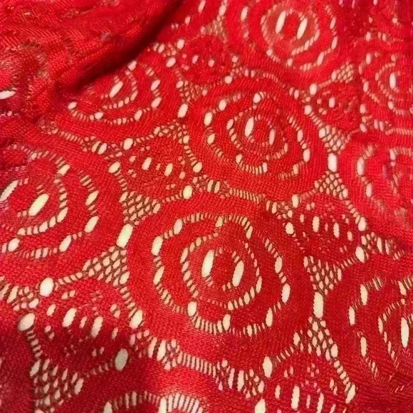 Enfocus Studio Red Sleeveless Dress with Nude Lining Size 6 - Picture 3 of 7